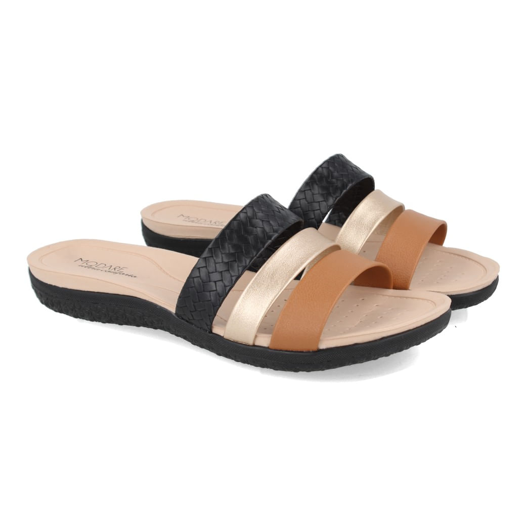 Modare Tamanco 7125-200-29455-103471 Preto-Camel-Dourado-Preto Sint_4_999999992664105_ -1-
